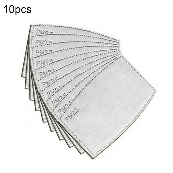 

10pcs activated carbon mask efficient filtration pm2.5 anti haze mouth masks replaceable filters for mouth-muff