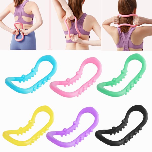 

women yoga circle yoga stretch 1pcs ring home fitness equipment fascia massage workout pilates bodybuilding exercise