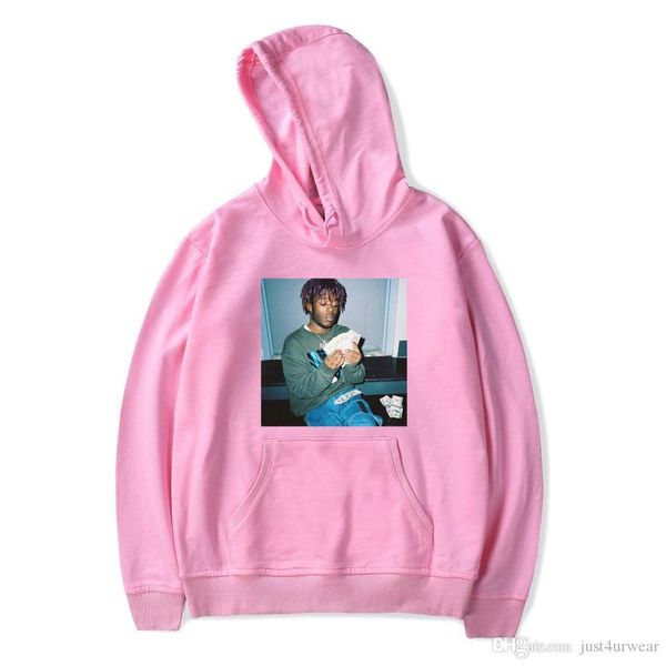 

mens high street hooded hoodies rapper lil uzi vert print v neck sweatshirts men women hip hop loose winter hoodies plus size 2xs-4xl, Black