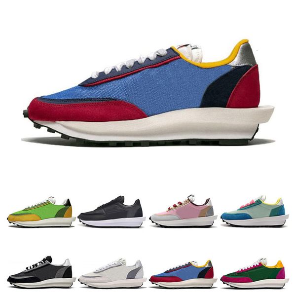 

new sacai ldv waffle running shoes for men women black white grey pine green gusto varsity blue mens trainers fashion sport sneakers