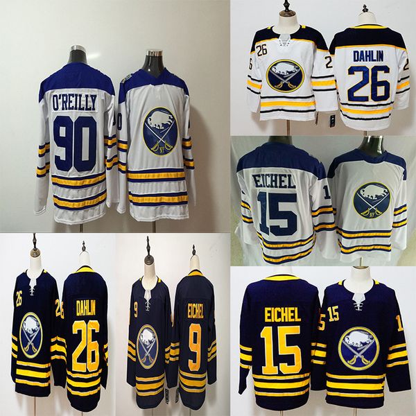 

Buffalo Sabres 9 Jack Eichel 90 O'Reilly 26 Rasmus Dahlin 15 Jack Eichel Hockey Jersey Stitched size S-3XL