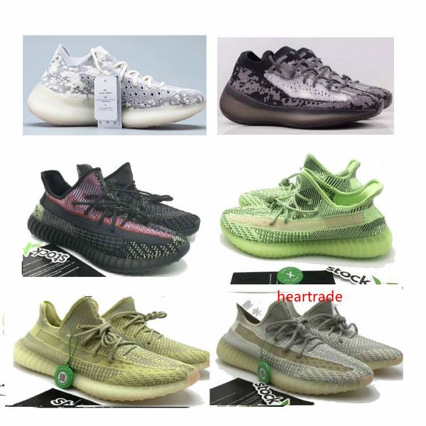 

380 новый v3 обувь чужеродный камуфляж белый черный резиновый низ статический v2 дизайнер мужчины женщины обувь кроссовки кроссовки размер 3