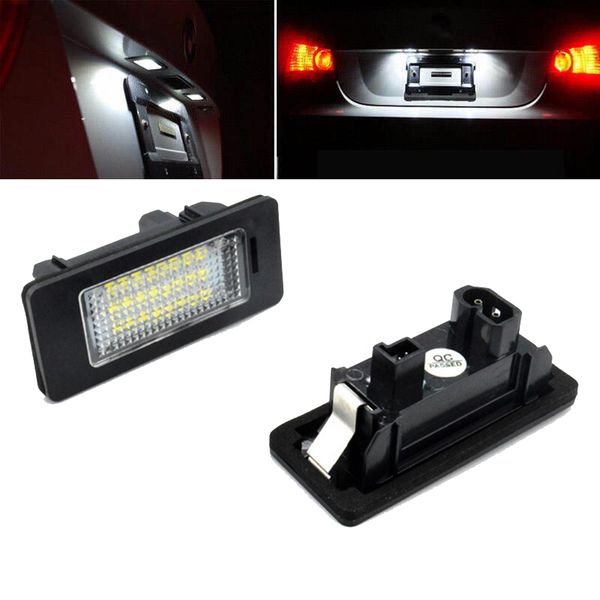 

2pcs cool white led car auto license plate light for e39 e60 e61 e90 e92 e93 e46 f10 f30 x series