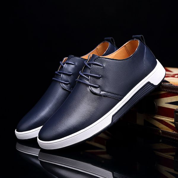 

dropshipping luxury spring summer breathable holes men shoes casual leather fashion trendy men flats ankle shoe drop shipping, Black