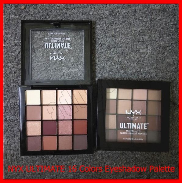 

2019 новый макияж глаз NYX ULTIMATE Eye Shadow Palette мерцание матовый 16 цвет теней для век макия