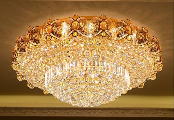 Plafoniere Da Soffitto In Cristallo : Acquista led luci di cristallo luminosità soggiorno plafoniera