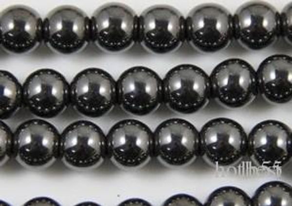 

f3522 8mm good black hematite loose ball beads crystal findings fit diy bracelet bead for bracelet ale diy findings jewelry w62