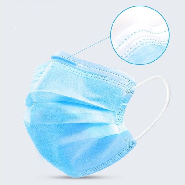 

dhl ship mouth fak95% filtration mask non woven fabric masks for dust particles pollution ears wearing zk4h