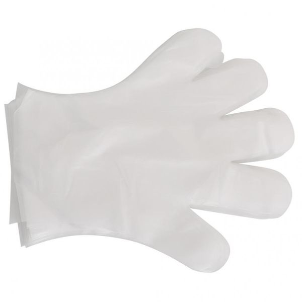 

хозяйственные перчатки 100шт еды цпэ одноразовые перчатки приготовления пищи, уборки дома отель ресторан домашней чистки скруббера