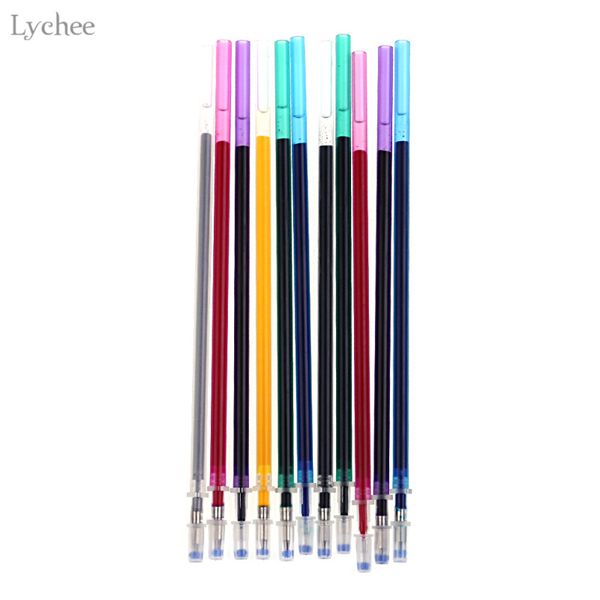 

личи 10шт вышивки крестом вода стираемый маркер пополнить стираемый маркер ручка пэчворк легко вытереть водорастворимый маркер ручка, Black