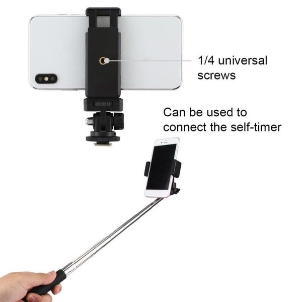 1 4 Inch Screw Thread Cold Shoe Tripod Mount Adapter With Phone Clamp Camera Stand Adapter Camera Accessories Car Interior Images Car Interior Mirror