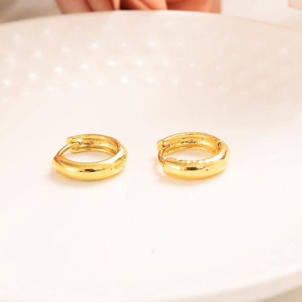 

hoop & huggie gold trendy earrings for women kids filled geometry concave and convex pageant fashion jewelry gifts, Golden;silver