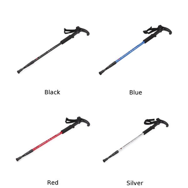 

anti-shock walking stick cane anti-slip handle portable aluminum alloy