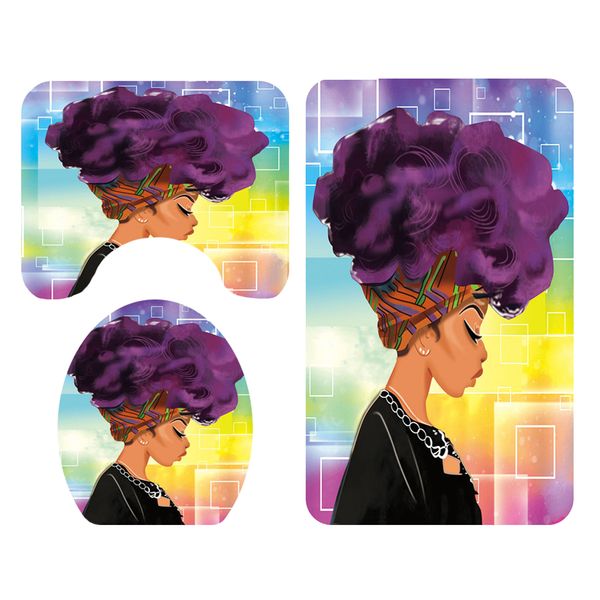 

3 шт абсорбент ванная ковер комплект контур, площади mat и туалет колпак