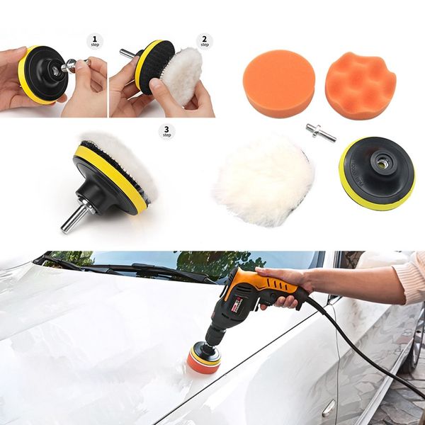 

new 5 piece beauty waxing set automotive polishing tools car polishing disc sponge wheel pad