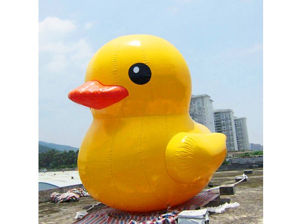 

3 meters high inflatable pvc water floating yellow duck toy