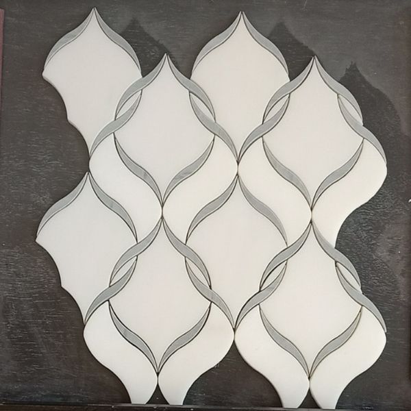 

factory price lantern water jet marble mosaic for home improvement