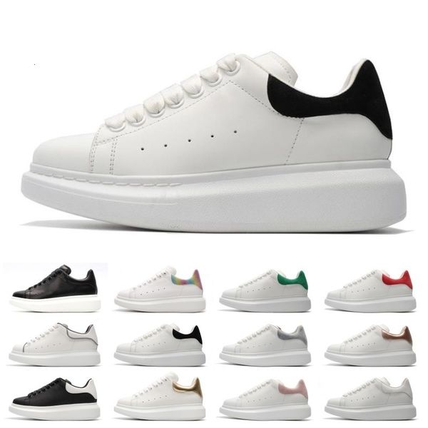 

designer 3m reflective white black leather casual shoes for girl women men pink gold red fashion comfortable flat sneakers36-44