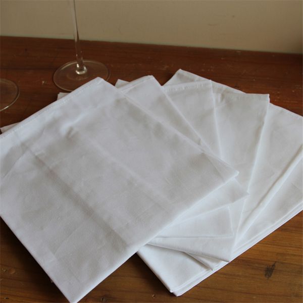 

4pcs pure cotton white square towel, l towel, dish towel, dishcloth