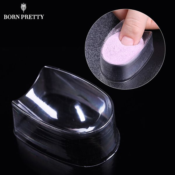 

disposable nail tips dipping nail glitter trays art french decoration dip polymer container accesarries, Silver;gold