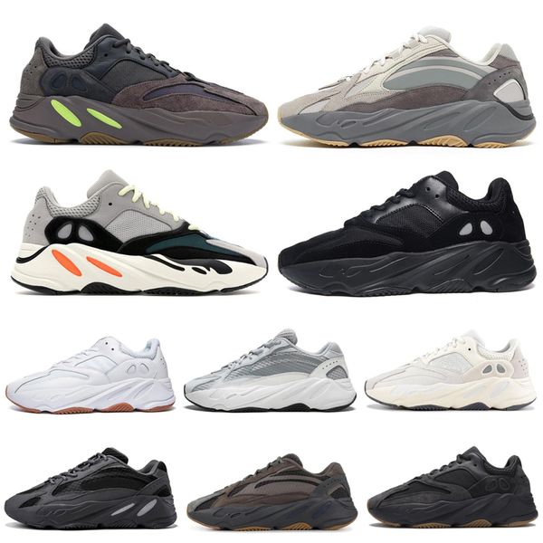 

Yeezy 700 V2 Boost Fashion Kanye West Wave Runner Vanta Tephra Solid Grey Men Women Running Shoes Sports Sneakers 36-45