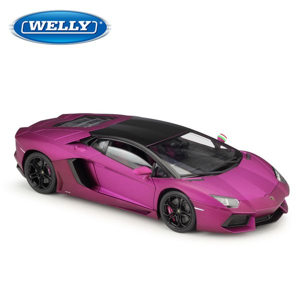 

welly 1: 18 lamborghini eventador aventador lp700-4 сплав ретро модель автомобиля классический автомобиль модель автомобиля украшения коллек