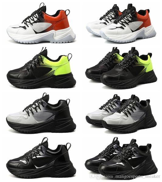 

2019 fashion tripler luxury run away pulse mens triple-s indoor soccer designer oxford tennis shoes platform trainers casual sneakers, Black