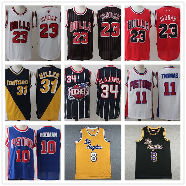

23 Michael MJ Isiah Thomas Kobe 24 Bryant Reggie 31 Miller Hill 11 Thomas Dennis 10 Rodman Hakeem 34 Olajuwon Retro
