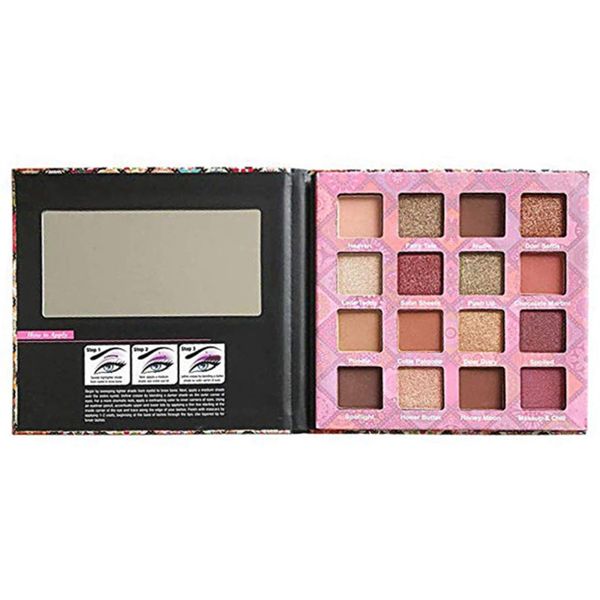 

new arrival professional pearl matte cosmetic shimmer eye shadow palette 16 colors shimmer eye shadow powder set