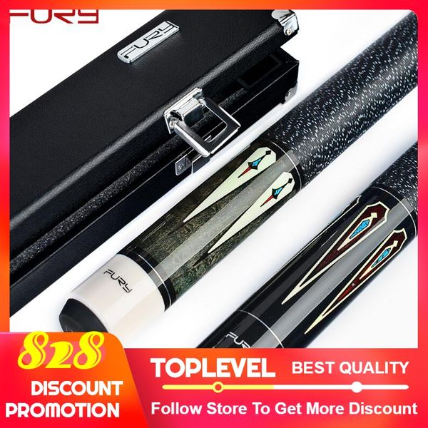 

fury dl pool cue with case perfect billiard cue stick pool kit professional player use 11.75mm 13mm tip black 8 stick
