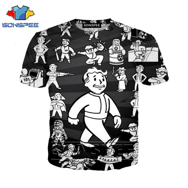 

anime 3d print funny t shirt men logo women fashion t-shirt fallout finger 4 kids harajuku tee funny shirts homme tshirt a23, White;black
