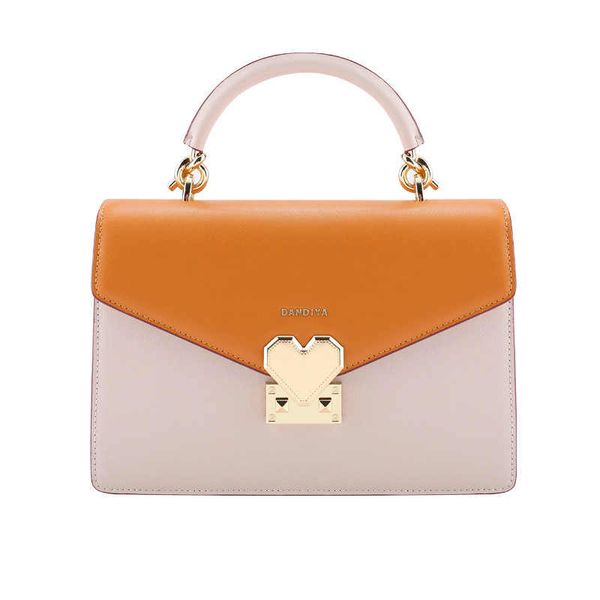 

2019 new korean hit color bag lady korean ins the fire of love lock handbag