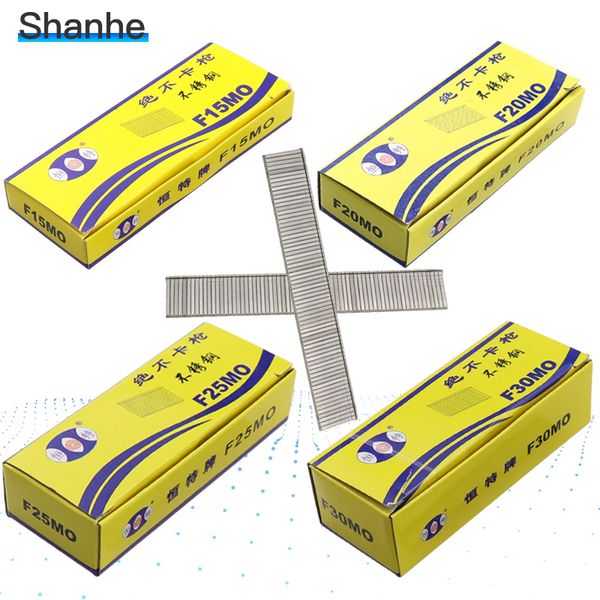 

1100pcs f15-f30 stainless steel gun nails for electric nail gun stapler nailer furniture nail tools