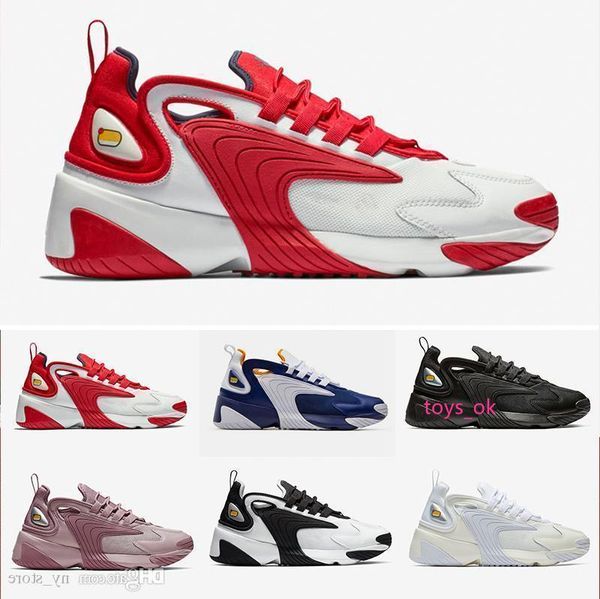 

black triple m2k tekno zoom 2k men women running shoes creamy white race red royal blue designer sports ssneakers mens trainer 36-45