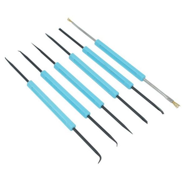 

6pcs desoldering aid tool circuit board soldering welding auxiliary tools assist set soldering aid pcb cleaning kit repair tools