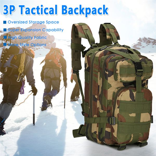 

adjustable 25l multi-purpose tactical waist bag rucksack camping trekking bag outdoor sport travel waterproof