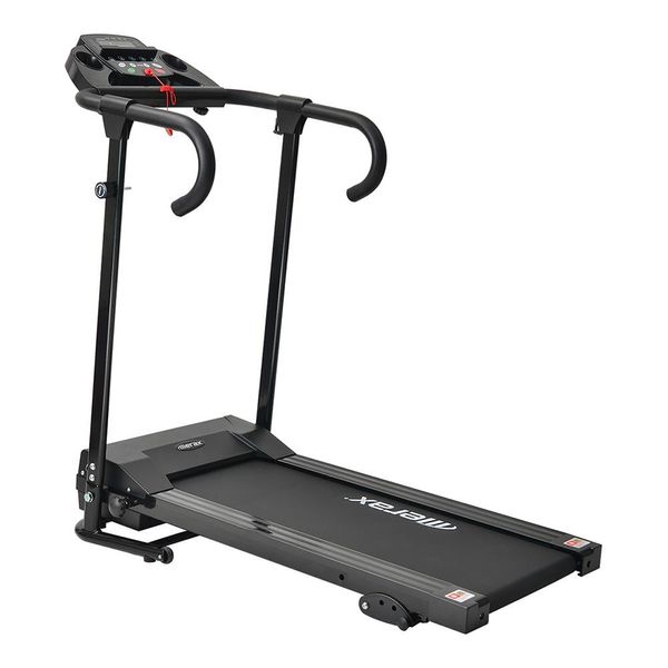 Attrezzatura fitness motorizzata per tapis roulant elettrico pieghevole Merax Home con display LCD - Nero