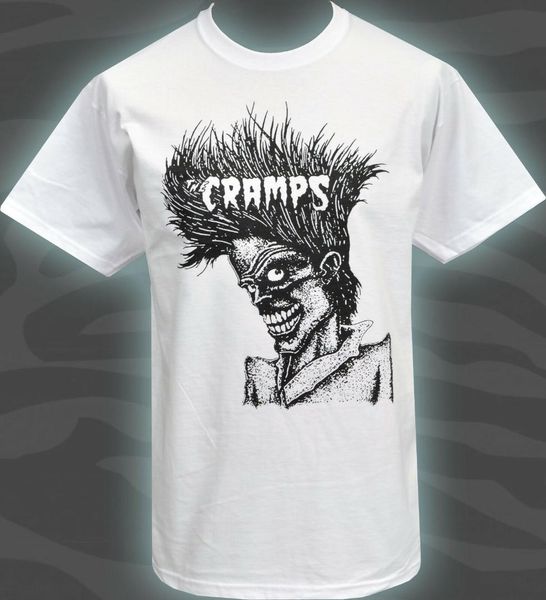 

mens t-shirt the cramps bad music psychobilly garage lux interior poison s-5xl, White;black