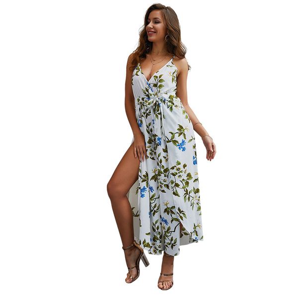 floral capri jumpsuit