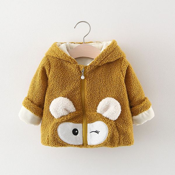

winter girls coats 2019 new toddler baby boy girl cartoon long sleeve hoodie winter warm clothes outerwear kids cute coat, Blue;gray