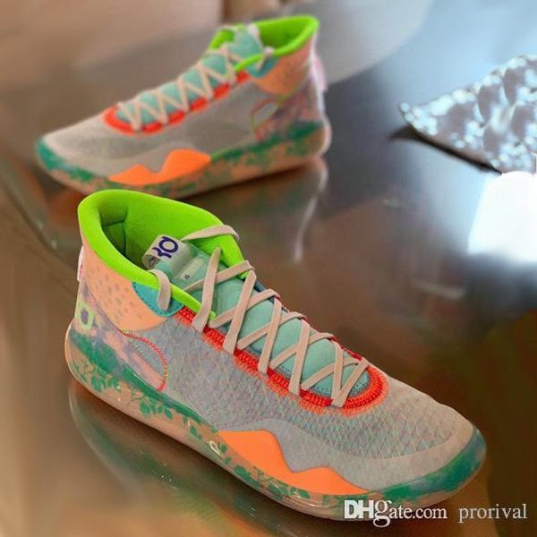 

2019 kd 12 eybl orange foam pink paranoid oreo ice basketball shoes kevin durant xii kd12 kds mens sports trainers sneakers size 7-12