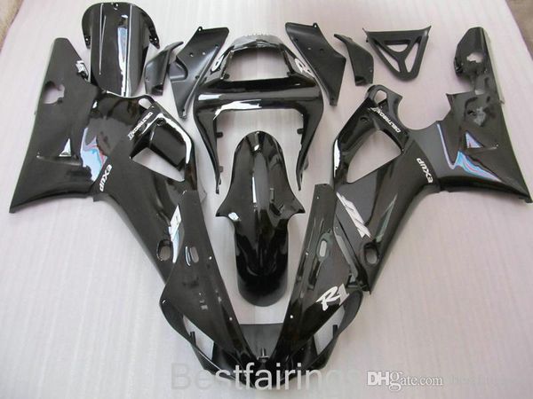 

zxmotor fairing kit for yamaha r1 2000 2001 black fairings yzf r1 00 01 fg37