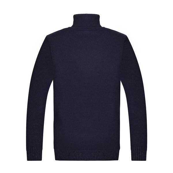 

mrmt 2019 brand men's sweaters thickened high-collar for male solid color knitted warm sweaters, White;black