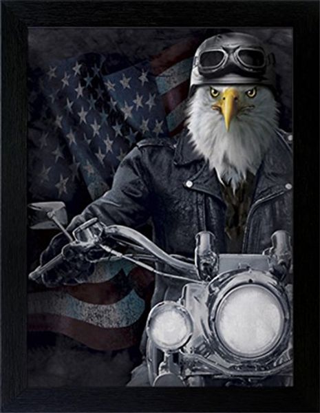 Eagle Motel Garage Hotrod Beer Route66 Mancave Pinup Girl 2030cm Motorbike Metal Tin Sign Coffee Shop Bar Restaurant Wall Art Deco Paint Deco