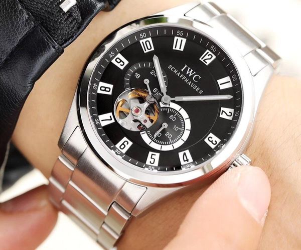 

новые мужские часы мужские механические автоматические наручные часы мода luxury casual часы наручные спорт дизайн часы мужские часы я обмот, Slivery;brown