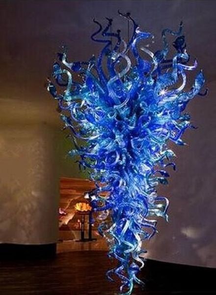 

lamps murano chandeliers pendant light modern blue blown glass chandelier led bulbs high qualtity