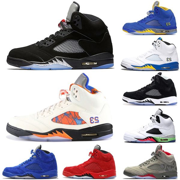 

cheap Designer Basketball shoes 5 5s laney Grape White Black Metallic Camo Suede Blue Fire Red Silver mens Athletic sports sneakers 7-12