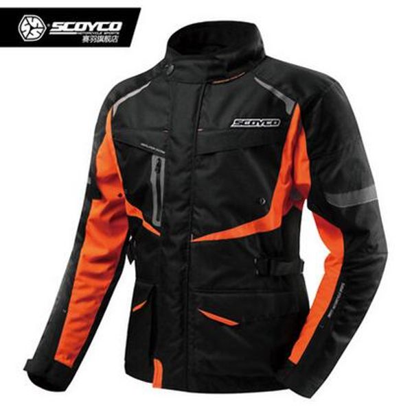 

new scoyco jk42 motorcycle racing suits drop resistance protective waterproof jacket men warm cold winter