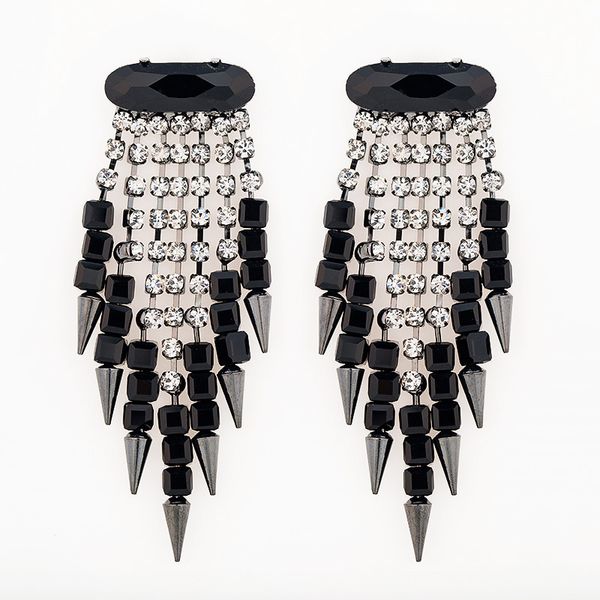 

eardrop pendeloque cut trend earring manifold be listed black cool rivet, Golden