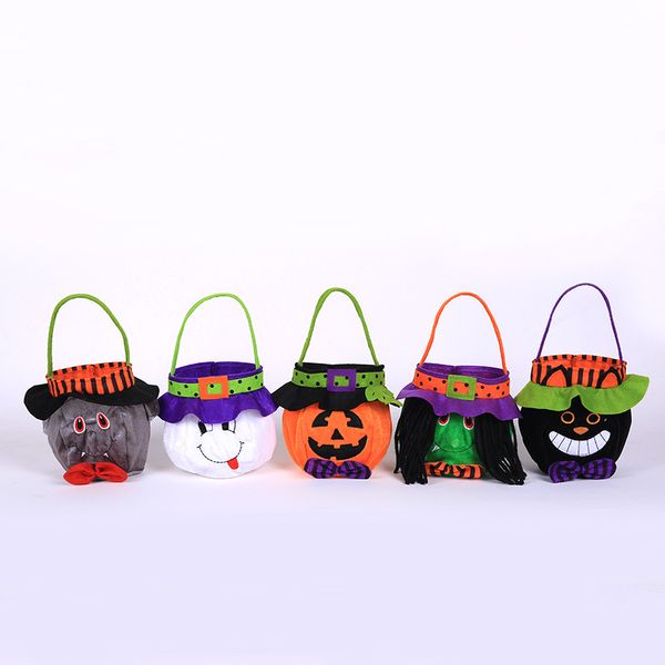 

halloween treat bags dress up prop candy gift bag witch pumpkin hand carry pouch children festival halloween party ornament 5 45mg p1